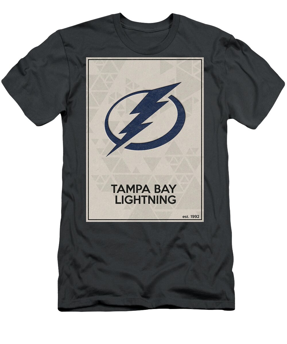 Hockey Fanart Tampa Bay Lightning T-Shirt by Leith Huber Pixels