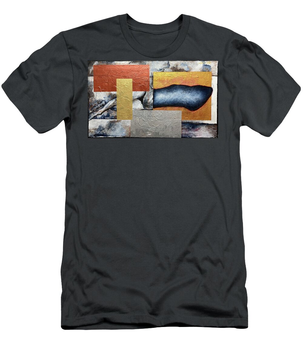 Surrealistic T-Shirt featuring the painting Homage to Matisse, Magritte, and Ernst by David Euler