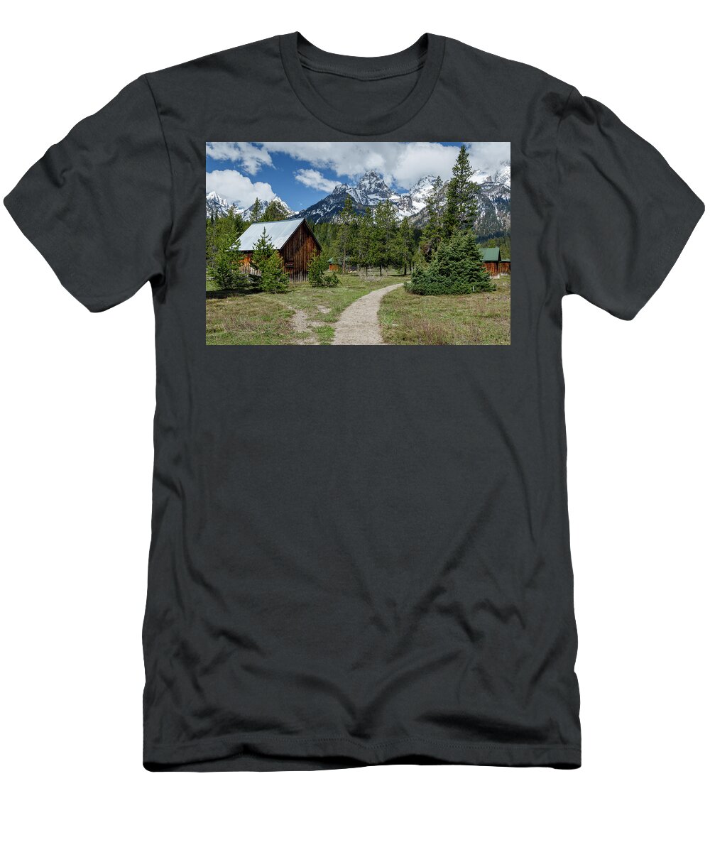 Mountains T-Shirt featuring the photograph Homestead by Ronnie And Frances Howard