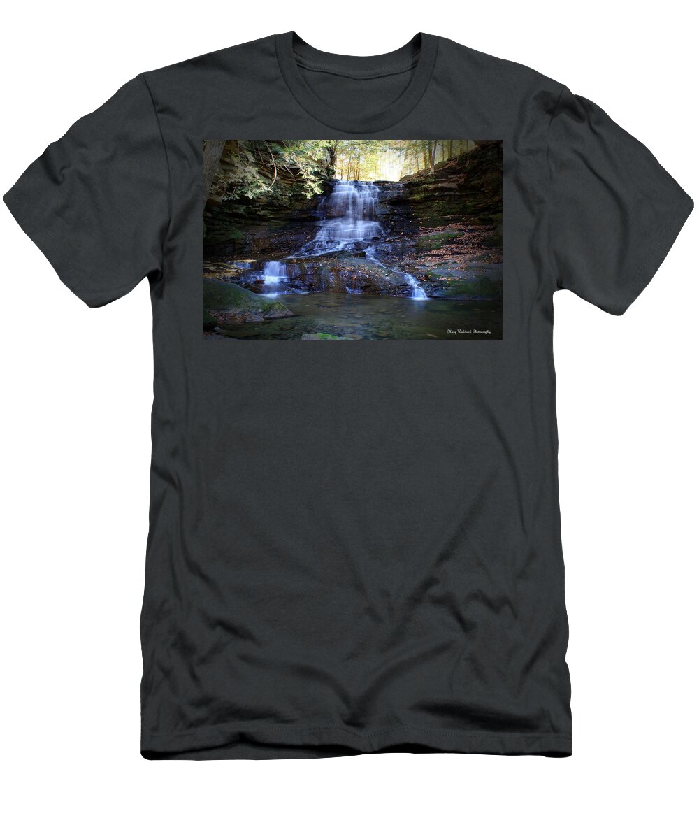 Nature T-Shirt featuring the photograph Honey Run Falls by Mary Walchuck