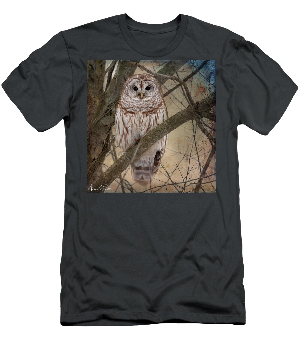 Barred Owl T-Shirt featuring the photograph Hoping for Olivia by Andrea Platt