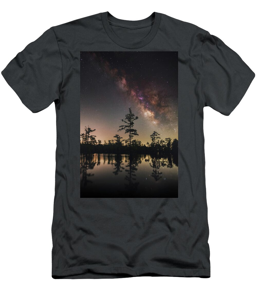 Nightscape T-Shirt featuring the photograph Horseshoe Lake by Grant Twiss