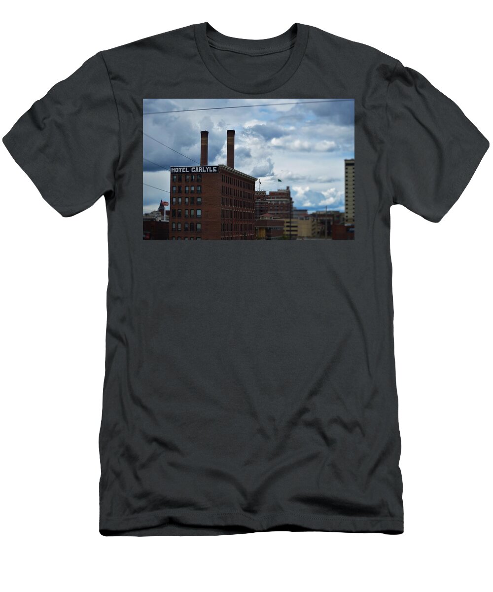 Hotel Carlyle T-Shirt featuring the photograph Hotel Carlyle, Spokane, Washington by Lkb Art And Photography