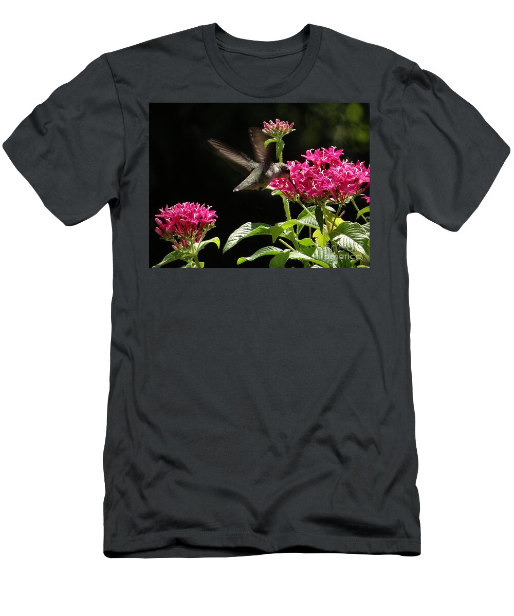 5 Star T-Shirt featuring the photograph Hummers on Deck- 2-06 by Christopher Plummer