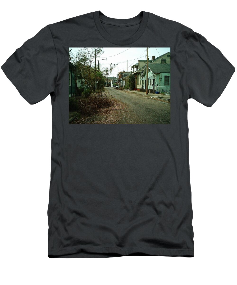 New Orleans T-Shirt featuring the photograph Hurricane Katrina Series - 19 by Christopher Lotito
