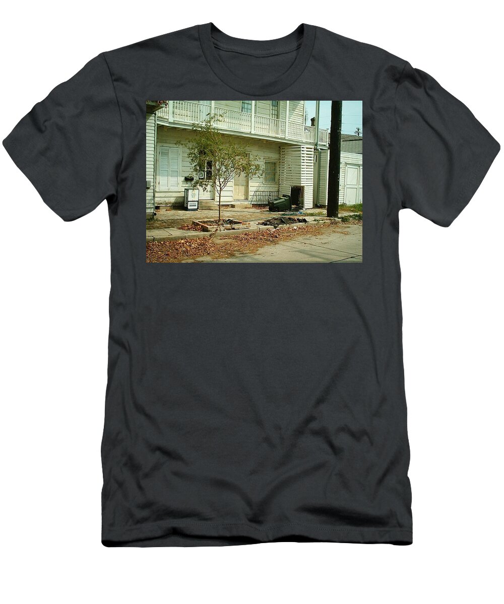 New Orleans T-Shirt featuring the photograph Hurricane Katrina Series - 32 by Christopher Lotito