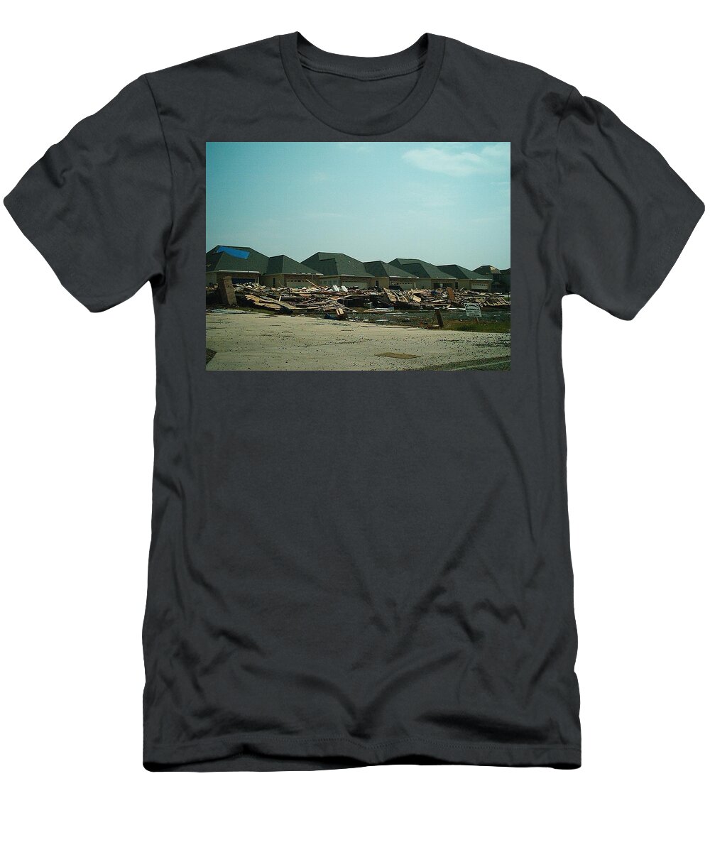 New Orleans T-Shirt featuring the photograph Hurricane Katrina Series - 87 by Christopher Lotito