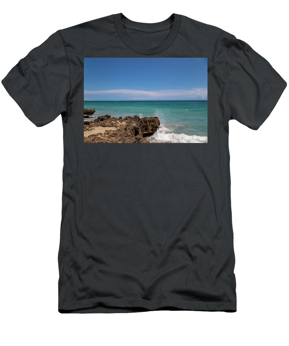 Beach T-Shirt featuring the photograph Hutchinson Island, Florida by Dart Humeston