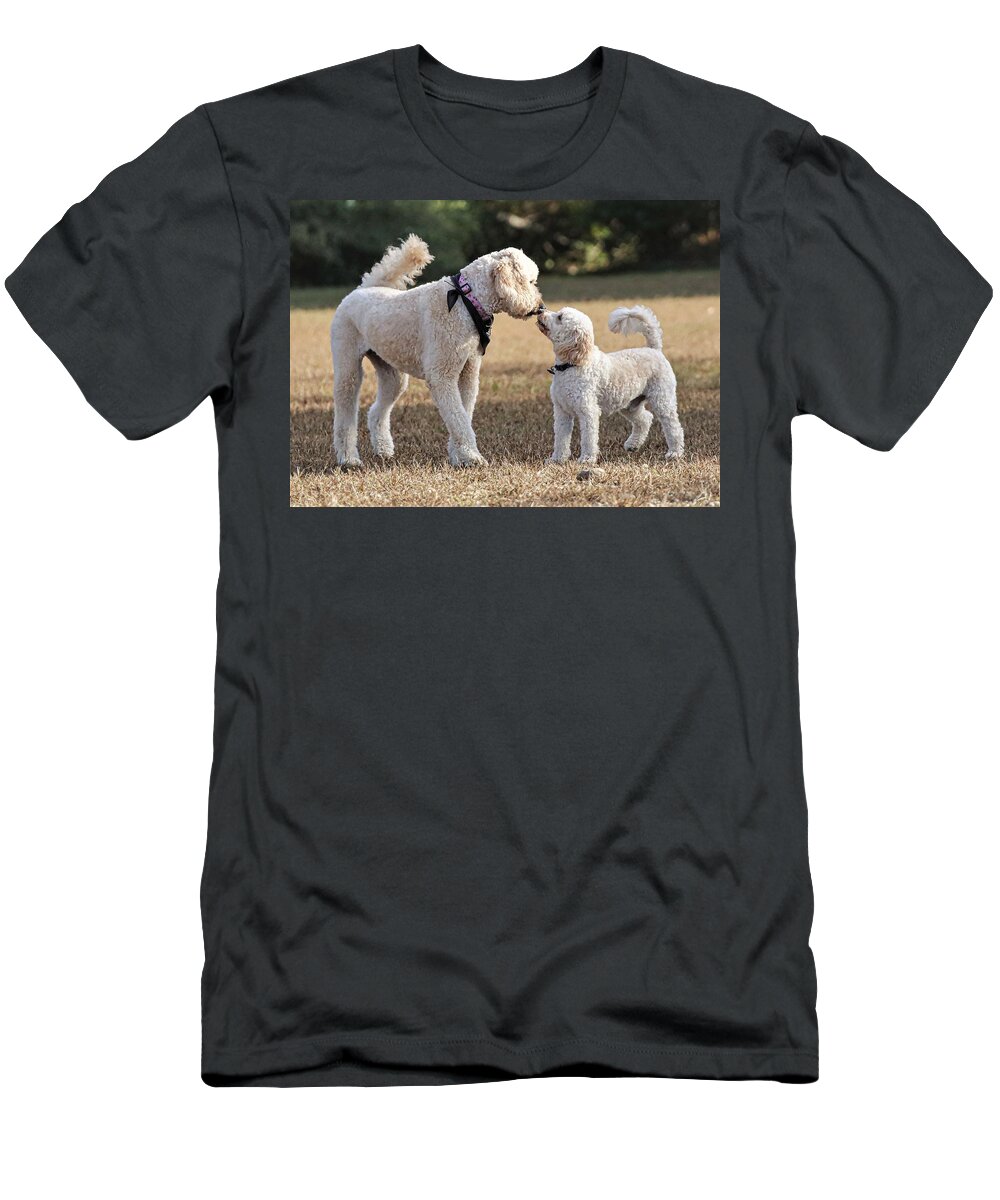 Dog T-Shirt featuring the photograph I like you by John Linnemeyer