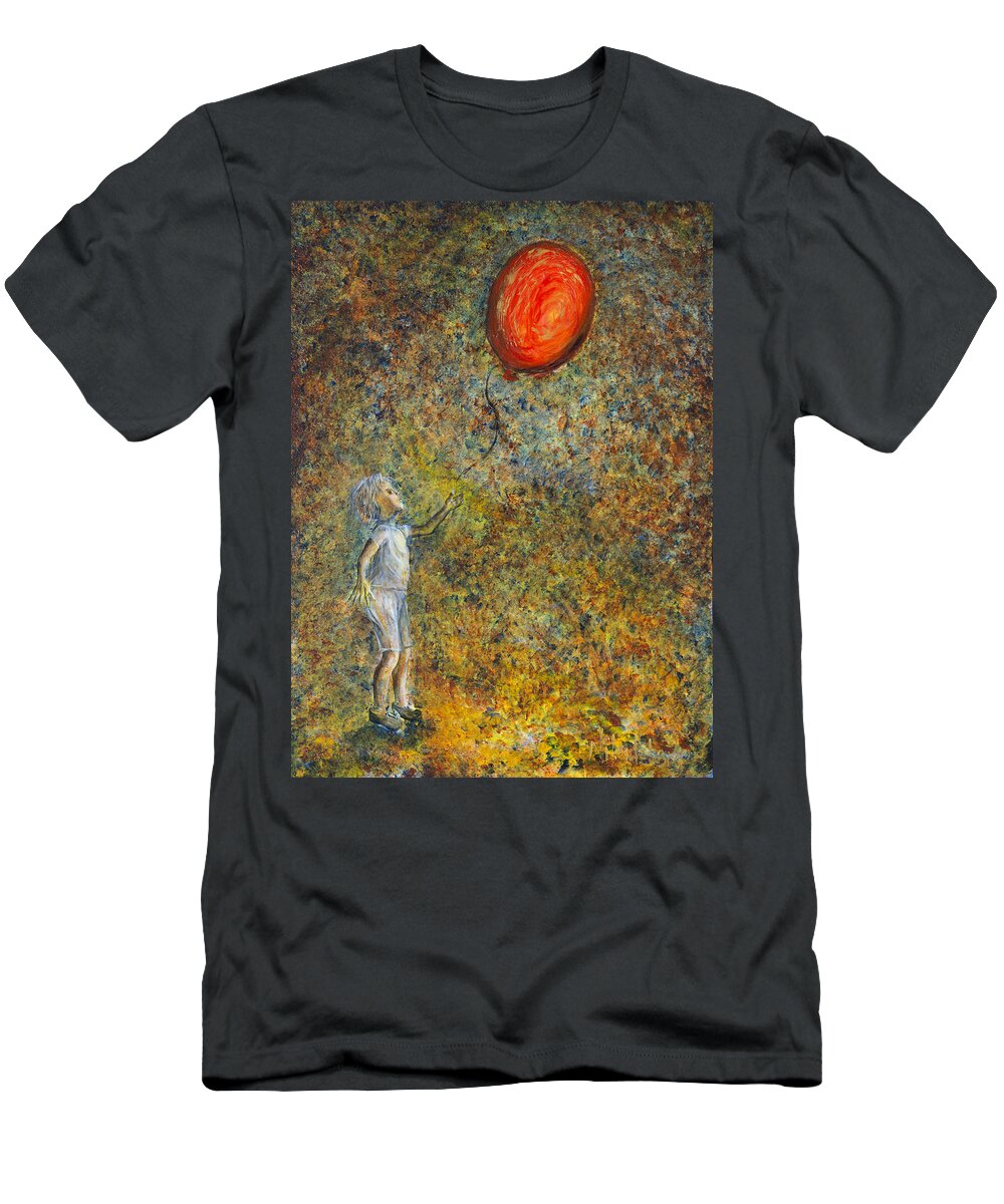 Child T-Shirt featuring the painting I Started A Joke pt I by Nik Helbig