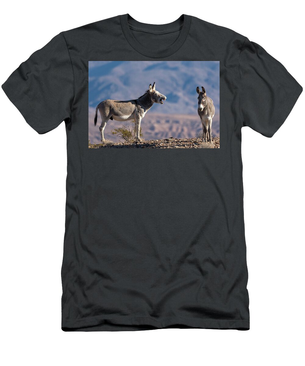 Wild Burros T-Shirt featuring the photograph I told you by Mary Hone