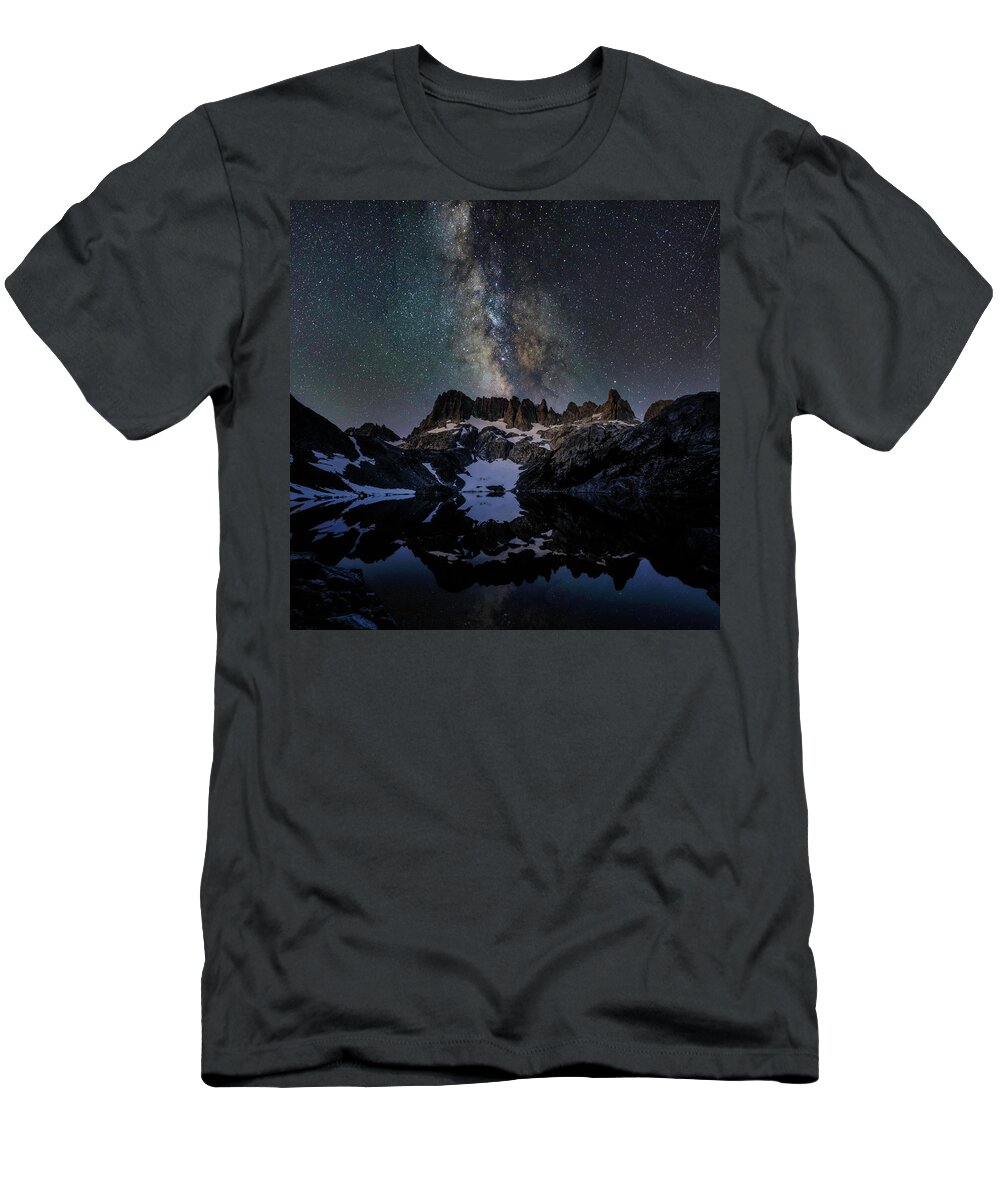 Landscape T-Shirt featuring the photograph Iceberg Lake Night Sky by Romeo Victor