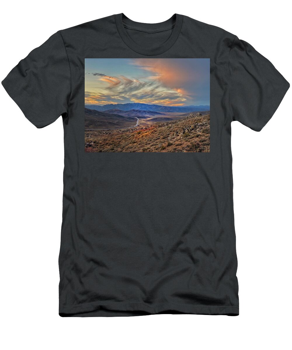 Idaho T-Shirt featuring the photograph Idaho Mountain Sunset by Jerry Abbott