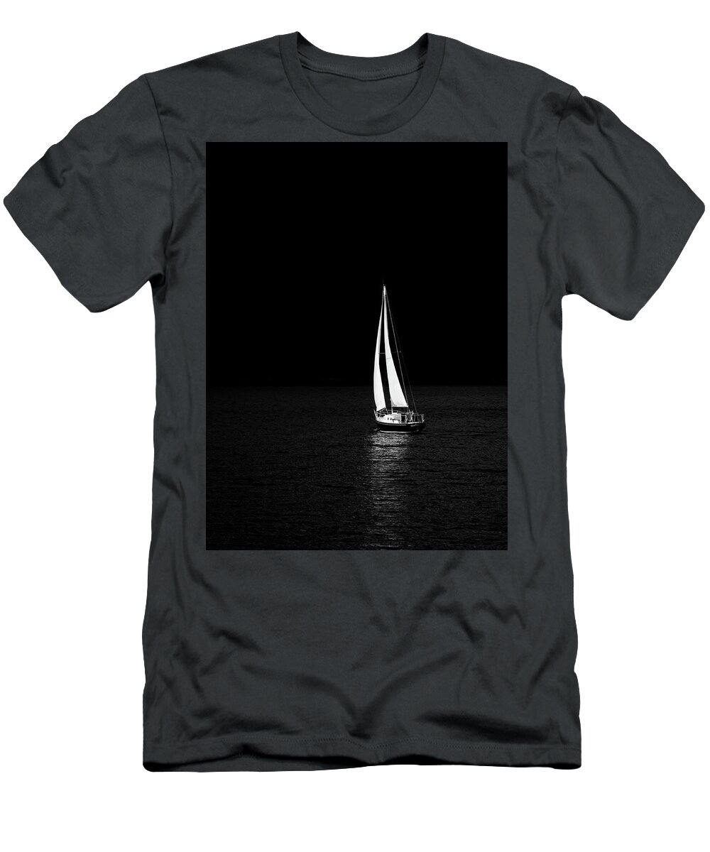 Sport T-Shirt featuring the photograph Illuminating Sailboat by Serge Skiba