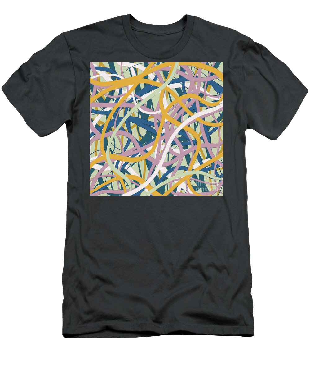 Abstract T-Shirt featuring the digital art Improvisation 1150 by Bentley Davis