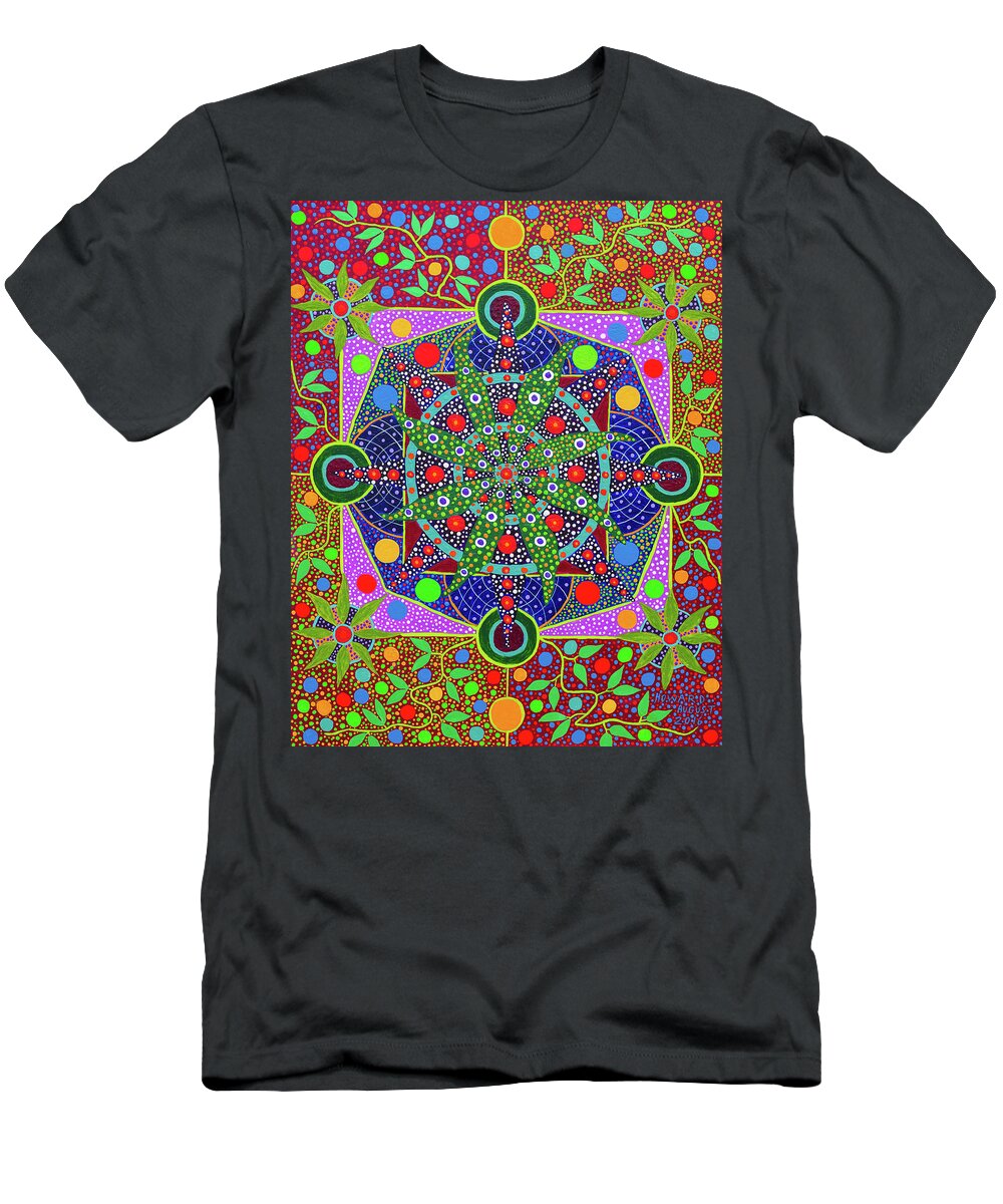 Ayahuasca T-Shirt featuring the painting In the Heart of the Seed by Howard G Charing