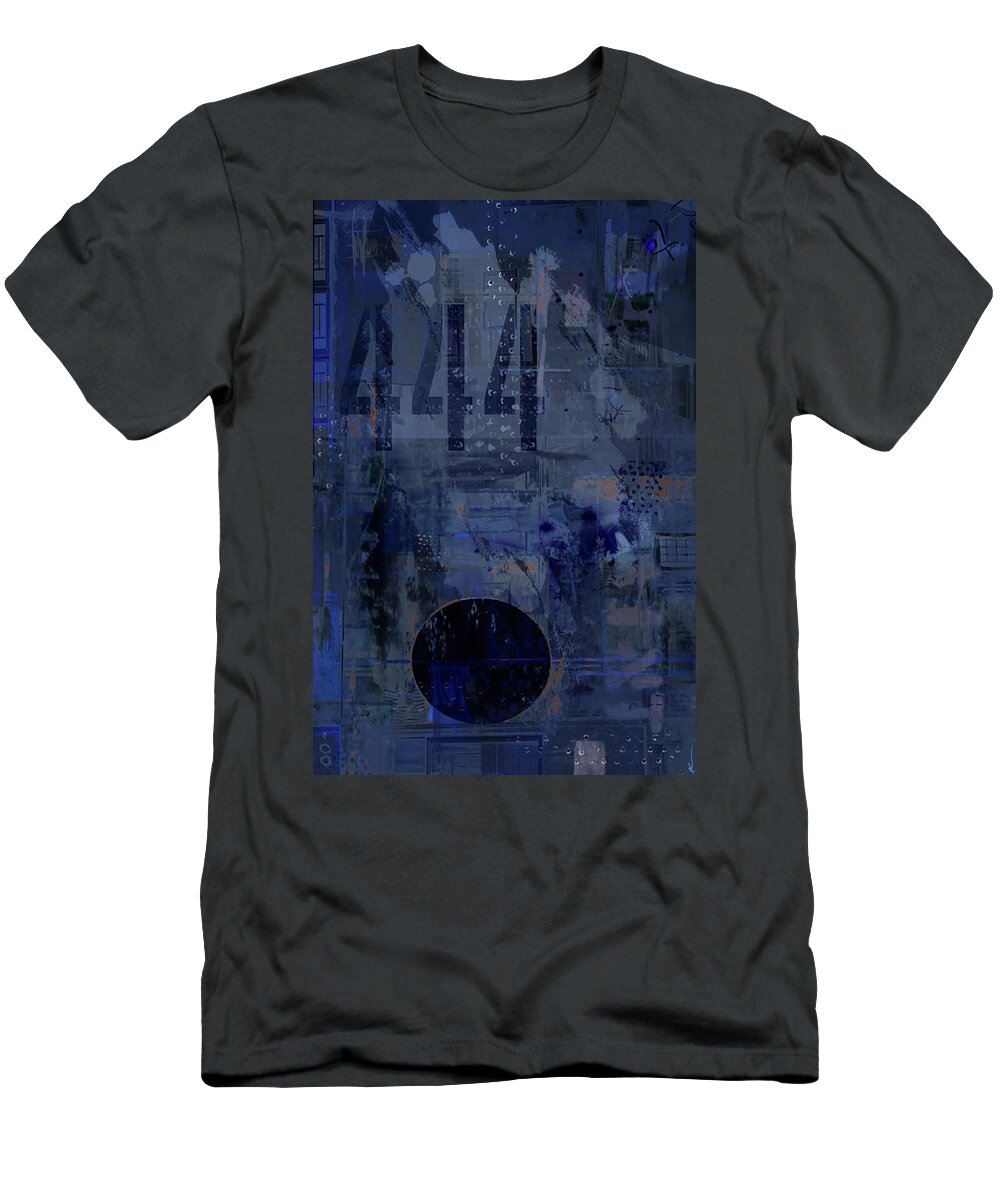 Abstract T-Shirt featuring the digital art Industrial 6 Ghost In The Shell by Ken Walker