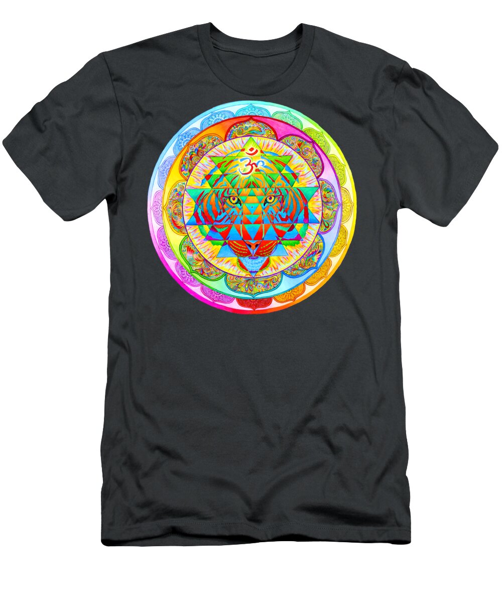 Psychedelic T-Shirt featuring the drawing Inner Strength by Rebecca Wang