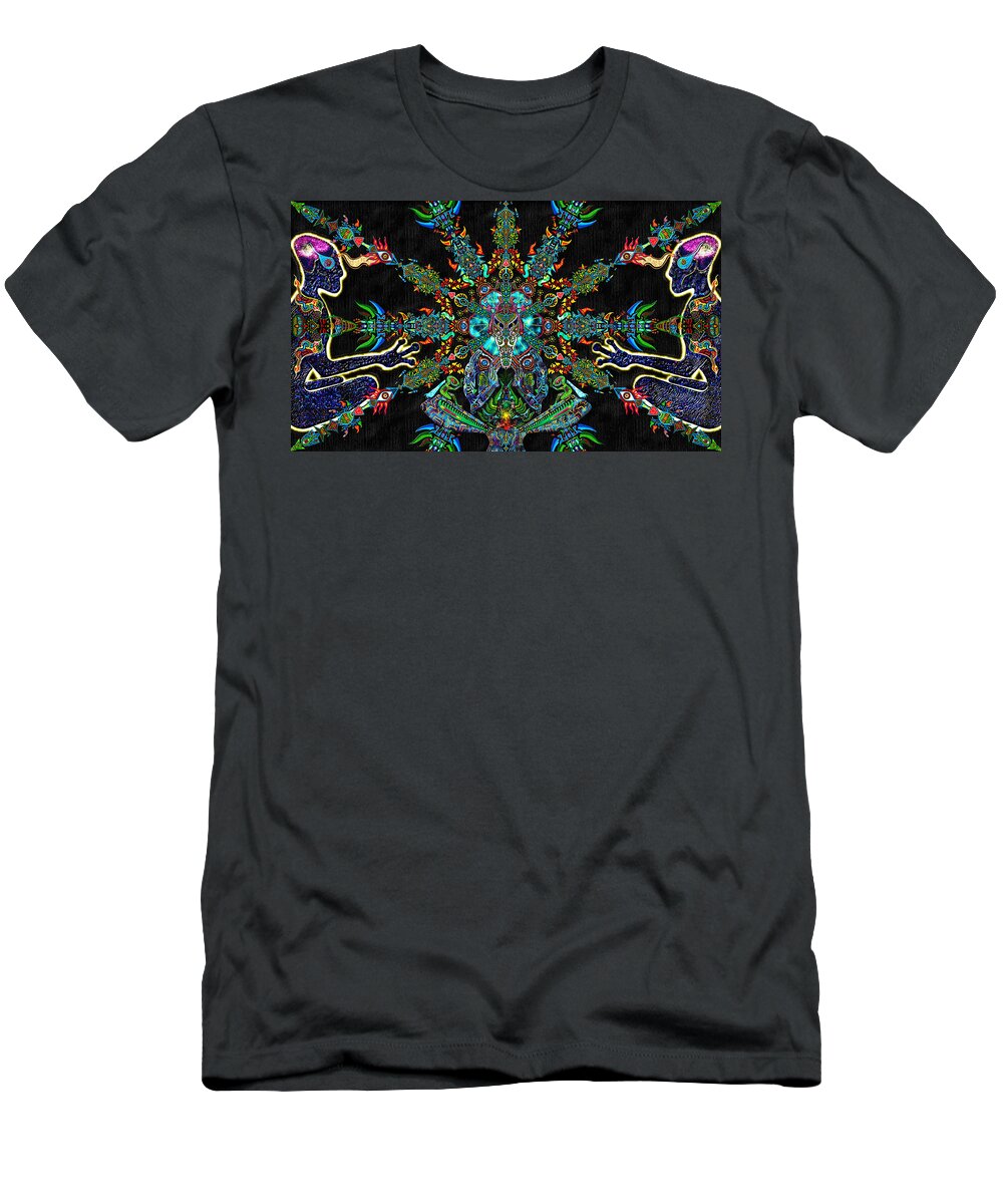 Starseeds T-Shirt featuring the digital art Into the Unknown by Myztico Campo