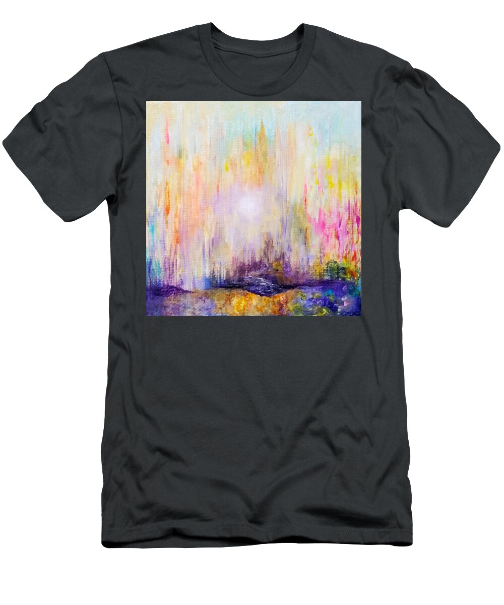 Abstract T-Shirt featuring the painting Island by Christine Bolden