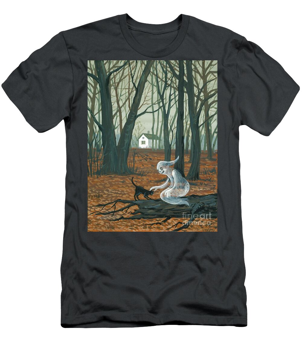 Print T-Shirt featuring the painting It Will Be Our Secret by Margaryta Yermolayeva