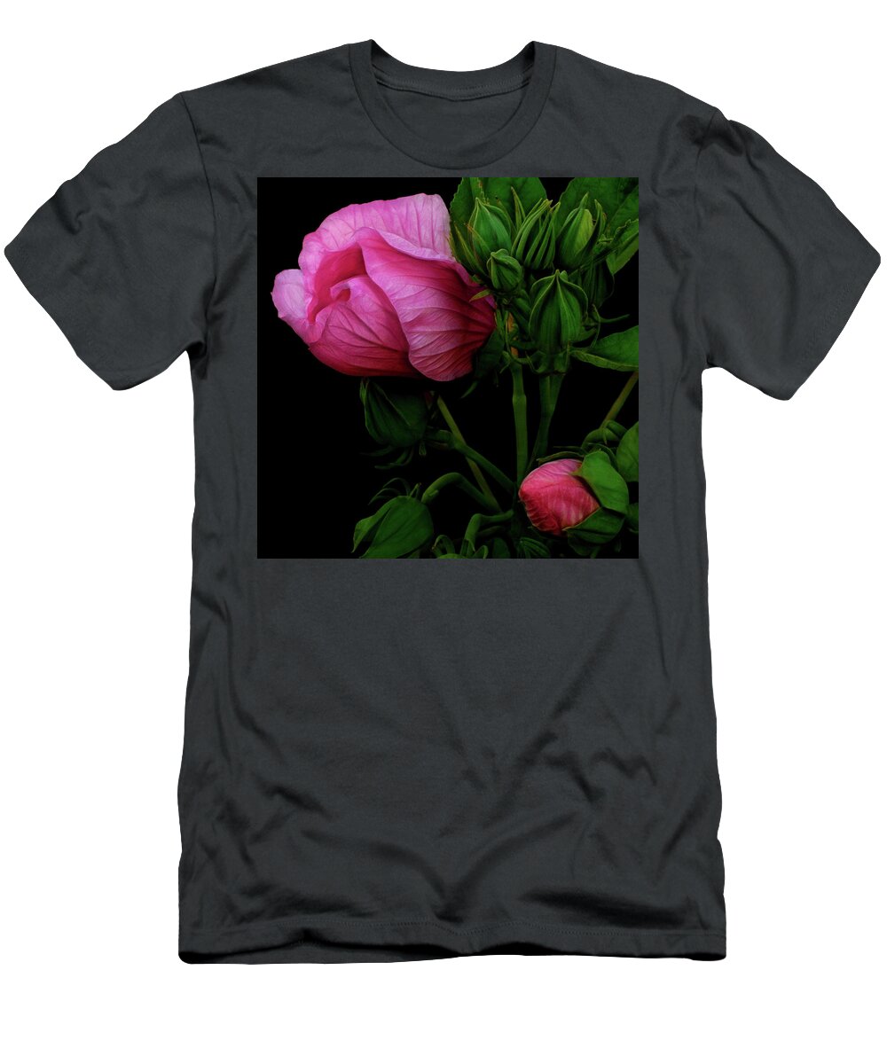 Hibiscus T-Shirt featuring the photograph Its A Matter Of Persective by Cynthia Dickinson