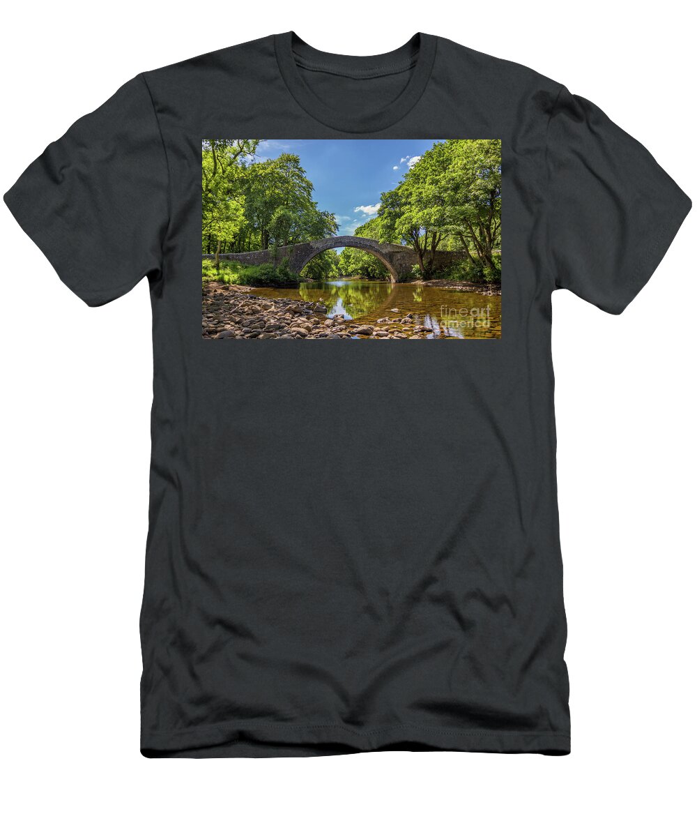 Uk T-Shirt featuring the photograph Ivelet Bridge, Swaledale by Tom Holmes Photography