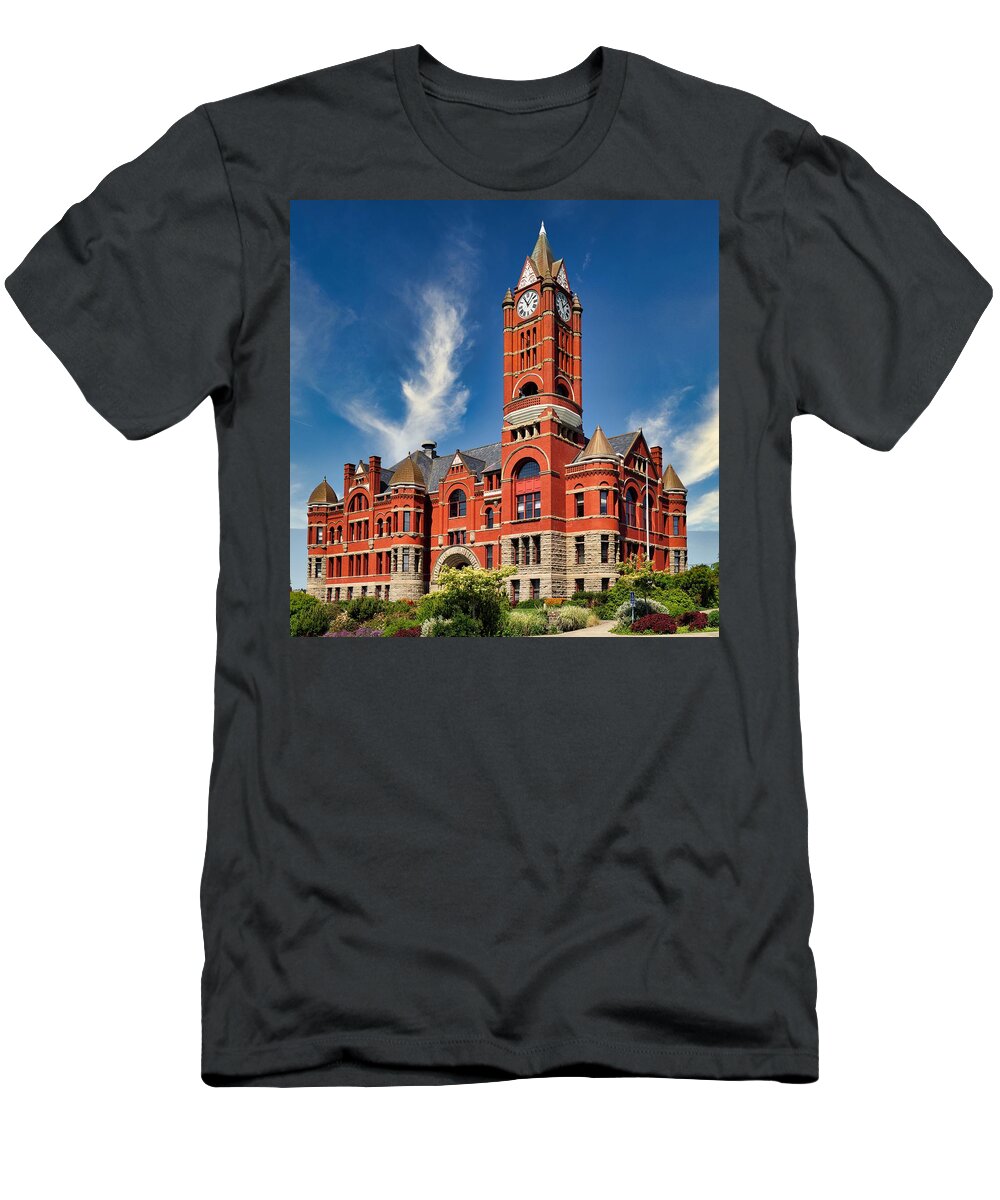 Jefferson County Courthouse T-Shirt featuring the photograph Jefferson County Courthouse - Port Townsend, Washington by Mountain Dreams