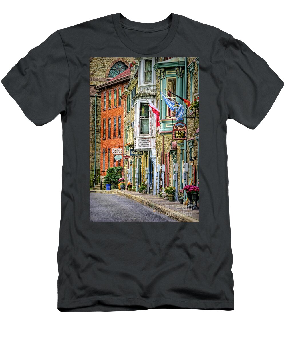 Jim Thorpe T-Shirt featuring the photograph Jim Thorpe City in Pennsylvania by Chuck Kuhn