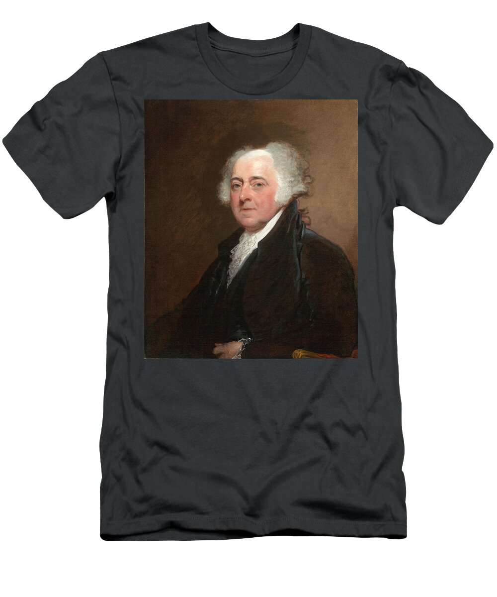 Gilbert Stuart T-Shirt featuring the painting John Adams 2 by Gilbert Stuart