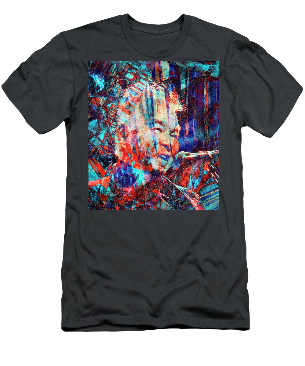 John Prine T-Shirt featuring the digital art John Prine by Rob Hemphill