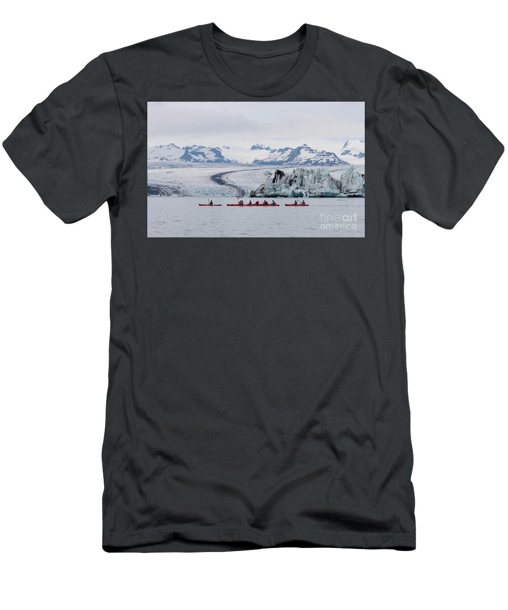 Jokulsarlon Glacier Lagoon T-Shirt featuring the photograph Jokulsarlon Glacier Lagoon by Eva Lechner