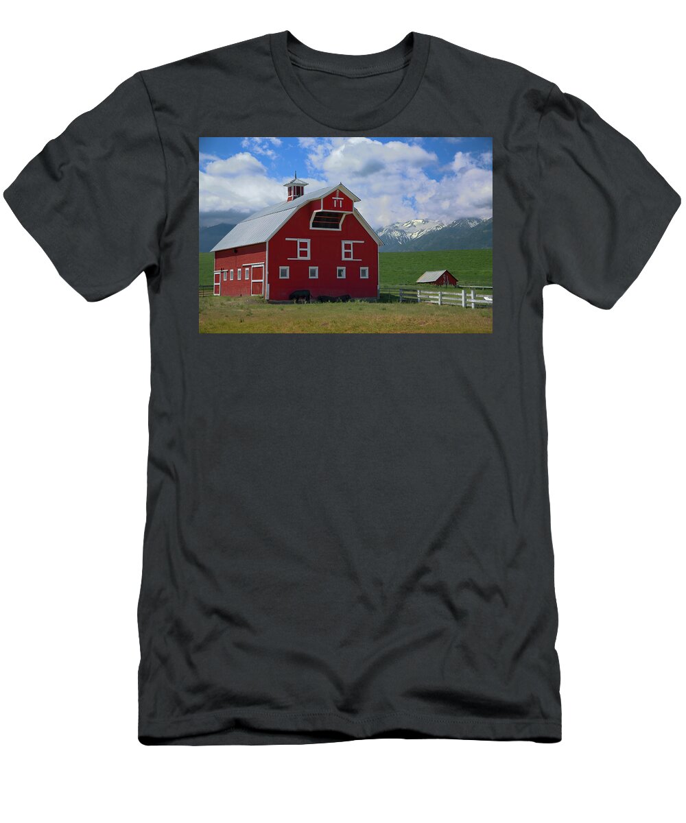 Barn T-Shirt featuring the photograph Joseph Barn by Loyd Towe Photography