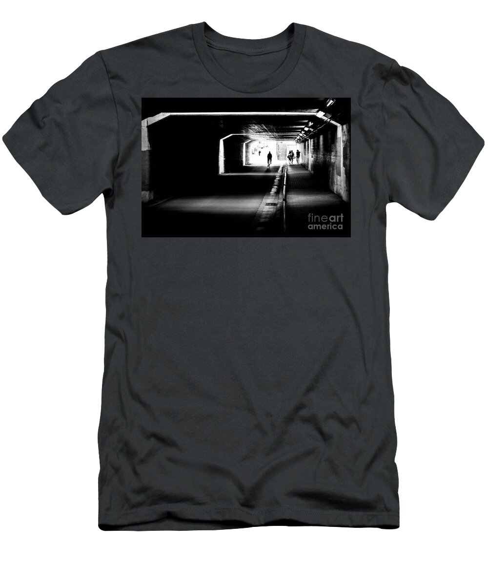 B&w T-Shirt featuring the photograph Journey Though by RicharD Murphy