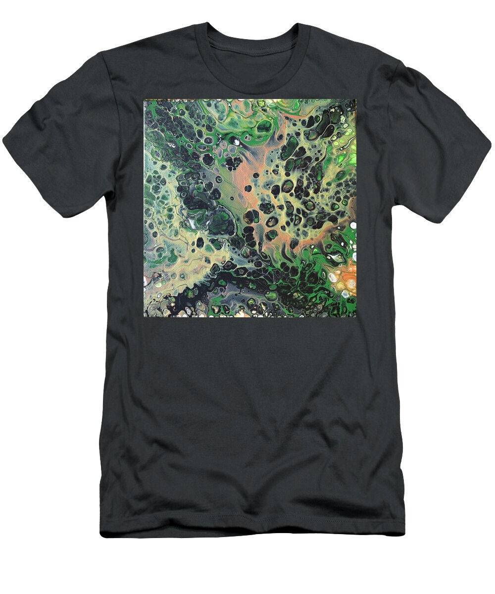 Cheetah T-Shirt featuring the painting Jungle by Nicole DiCicco