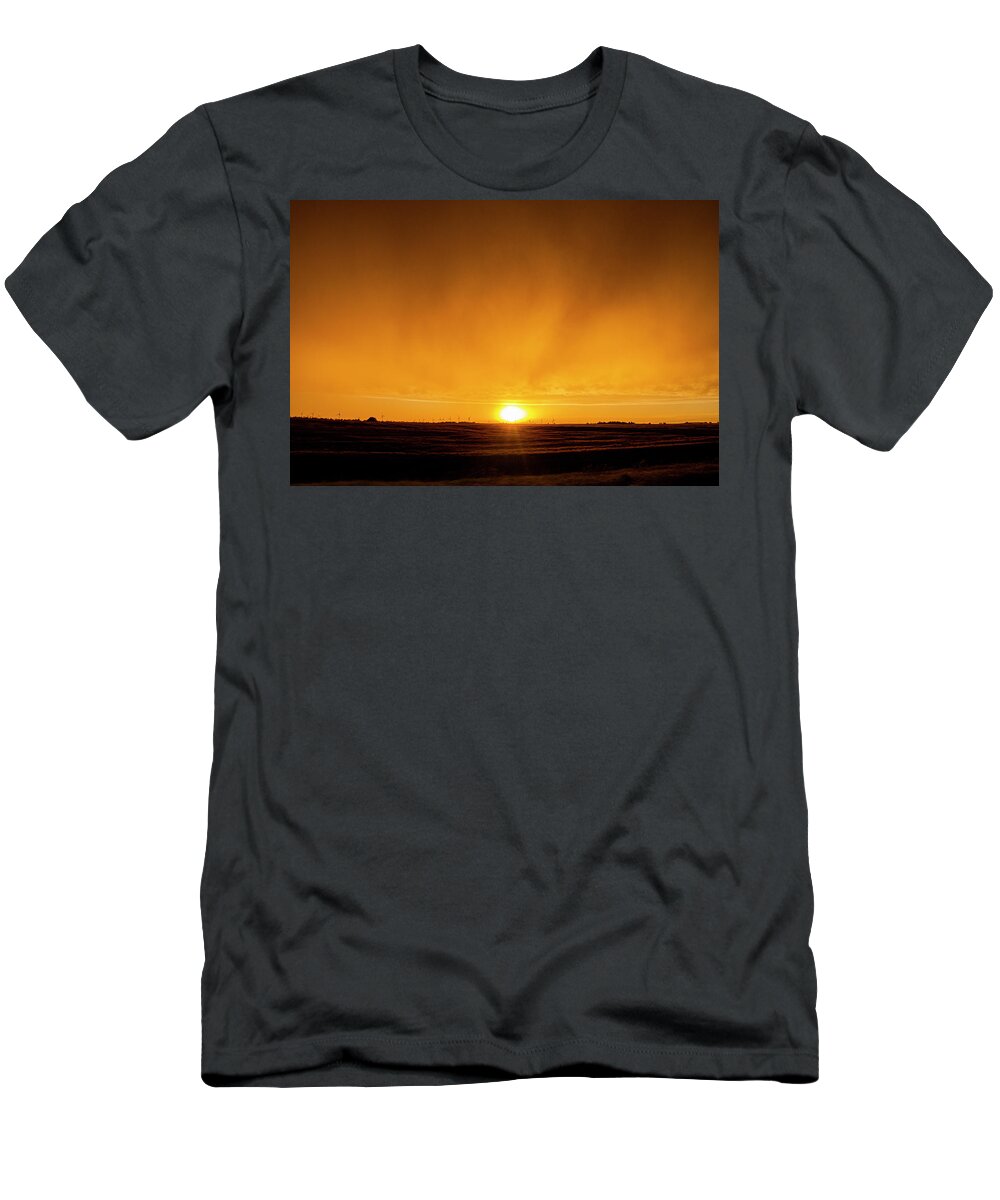 Nebraskasc T-Shirt featuring the photograph Kansas Storm Chase Bust Day 005 by NebraskaSC