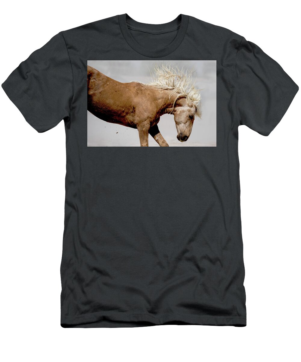 Wild Horse T-Shirt featuring the photograph Kick by Mary Hone