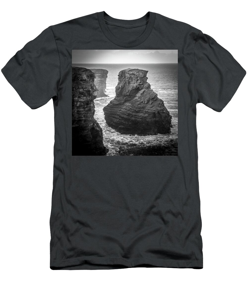 Kilkee T-Shirt featuring the photograph Kilkee Sea Stack by Mark Callanan
