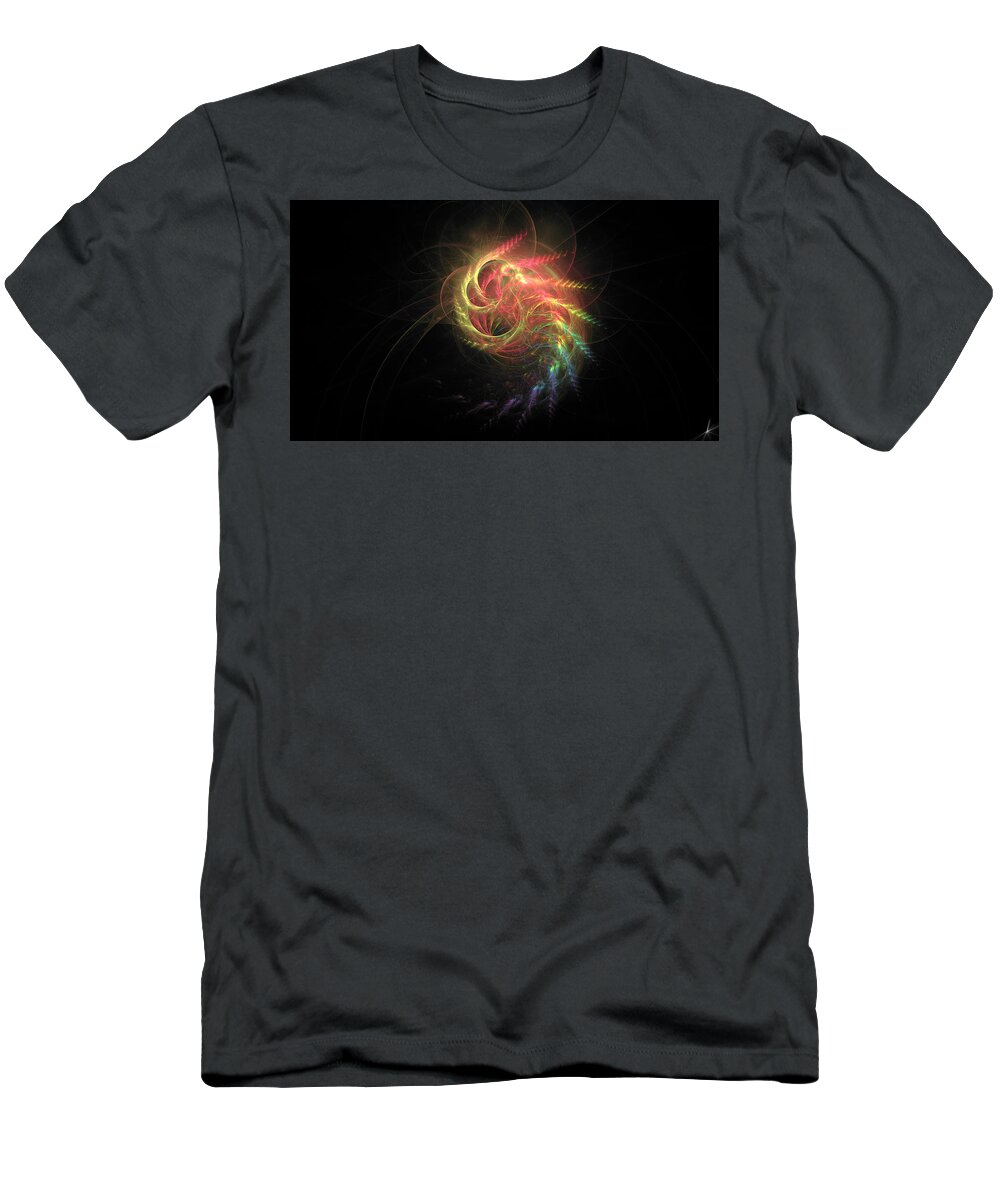 Iridescent T-Shirt featuring the digital art Kinetica 308d3 by Artrising