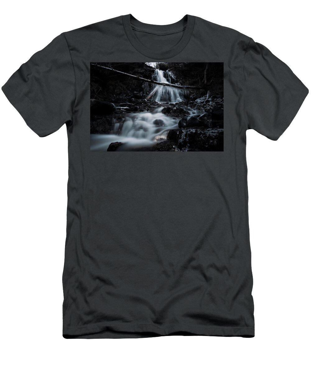 Waterfalls T-Shirt featuring the photograph Koa Falls by Damien Gilbert