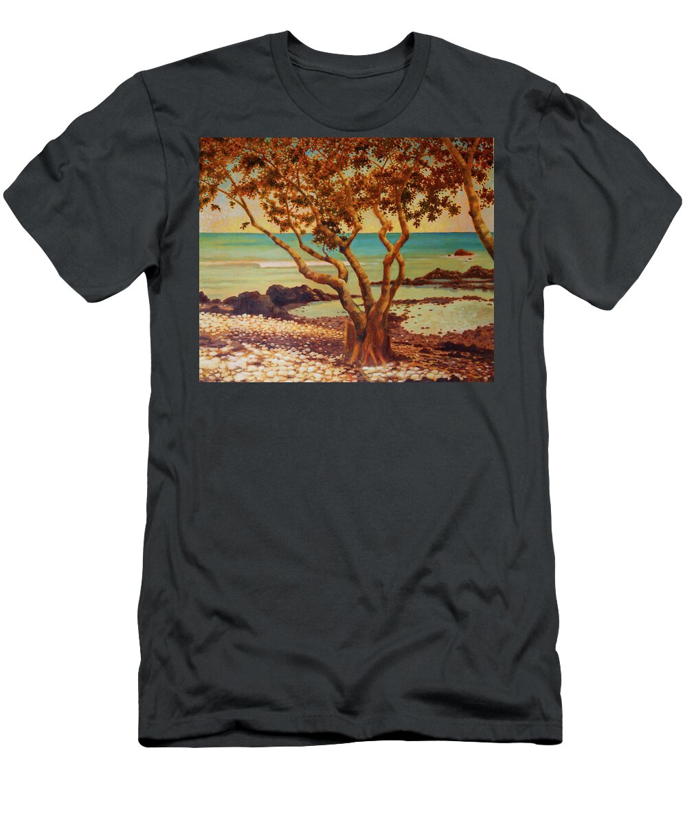 Hawaii T-Shirt featuring the painting Kohala Coast by Thu Nguyen
