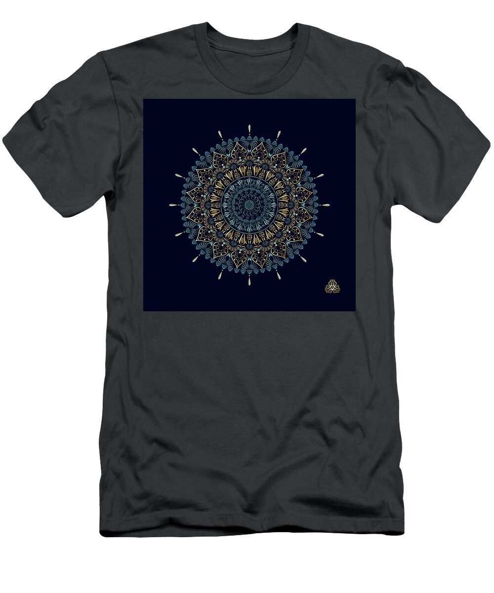 Mandala T-Shirt featuring the digital art Kuklos No 4331 by Alan Bennington