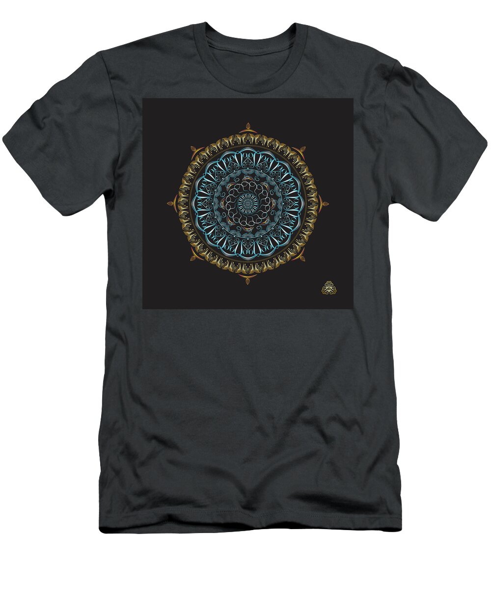 Mandala T-Shirt featuring the digital art KUKLOS No 4341 by Alan Bennington