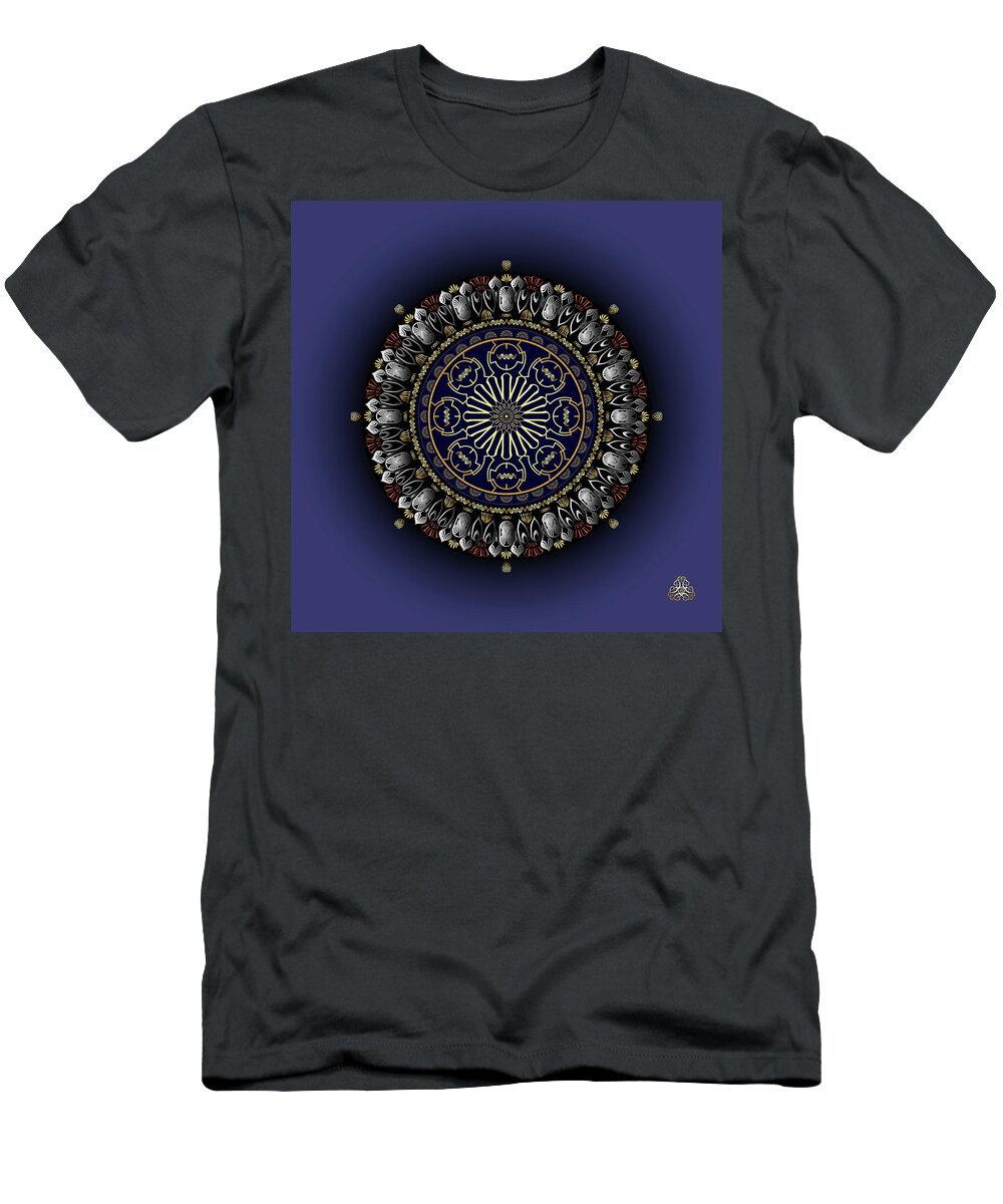 Mandala T-Shirt featuring the digital art Kuklos No 4360 by Alan Bennington