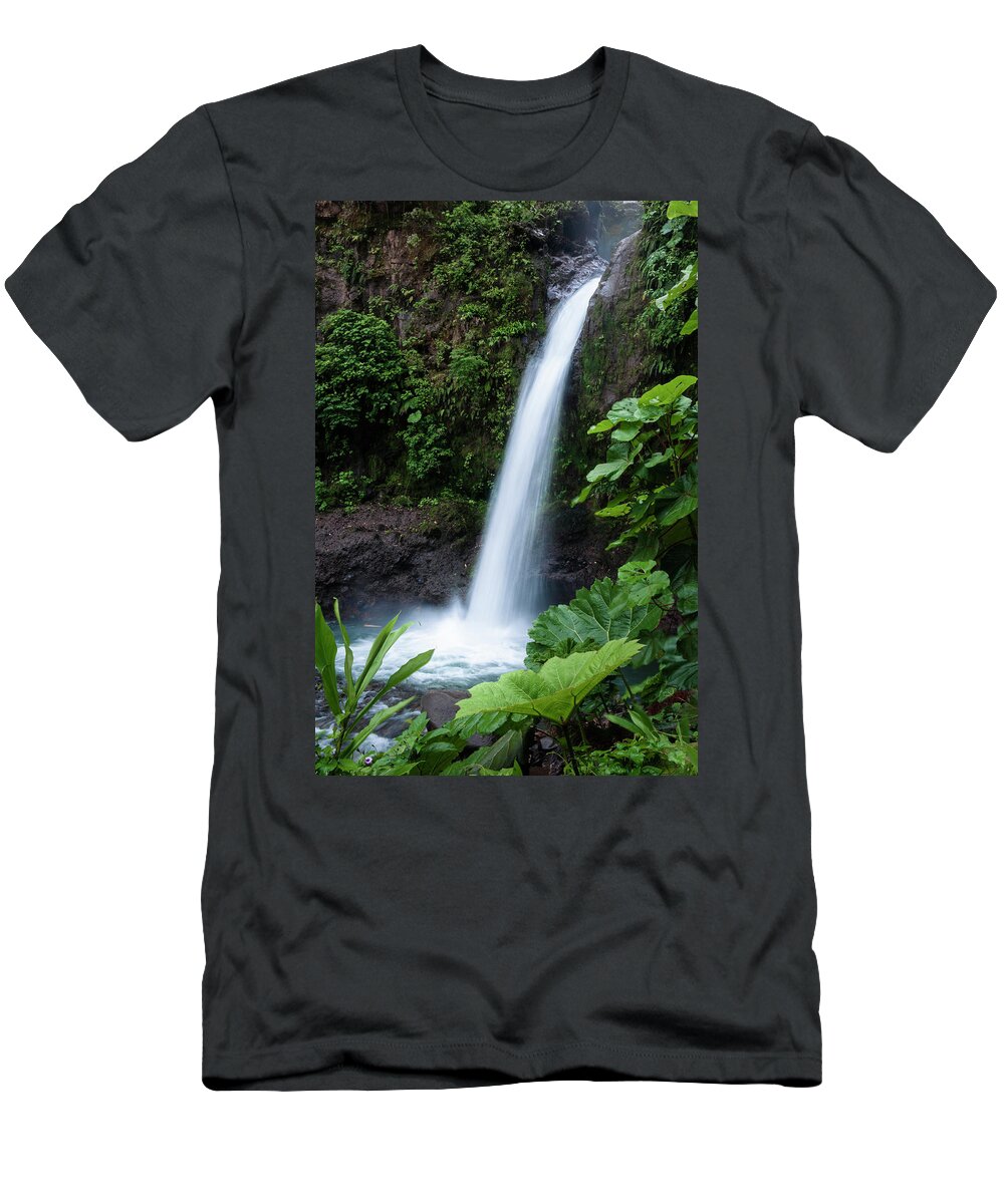 La Paz T-Shirt featuring the photograph La Paz Waterfall by Oscar Gutierrez