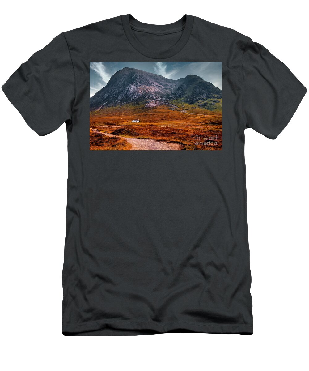 Glencoe T-Shirt featuring the photograph Lagangarbh, Buachaille Etive Mor by Kype Hills