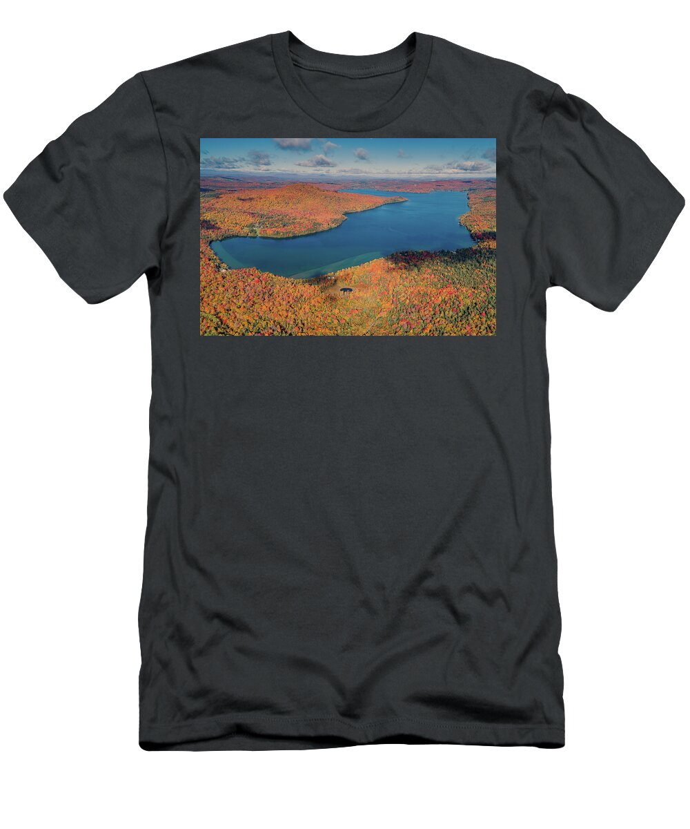 Lake Seymour T-Shirt featuring the photograph Lake Seymour Vermont by John Rowe