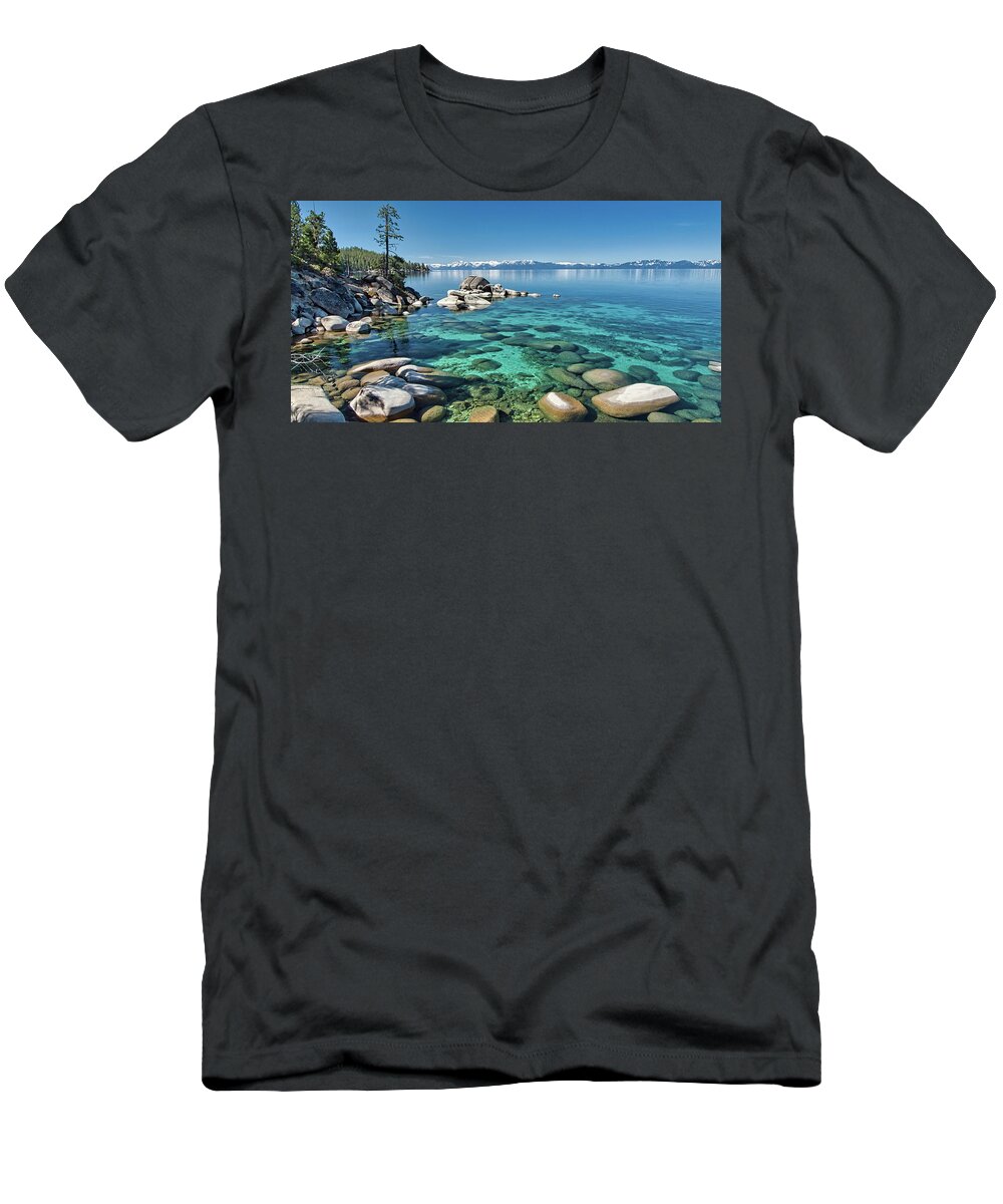 Lake T-Shirt featuring the photograph Lake Tahoe Waterscape by Martin Gollery