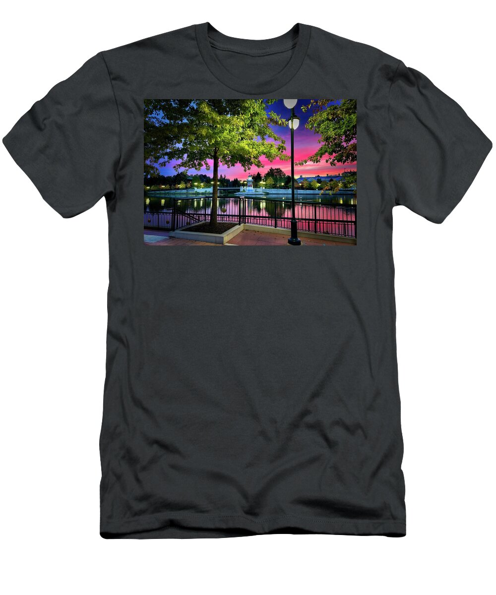 Sunrise T-Shirt featuring the photograph Lake Walk by S J Bryant