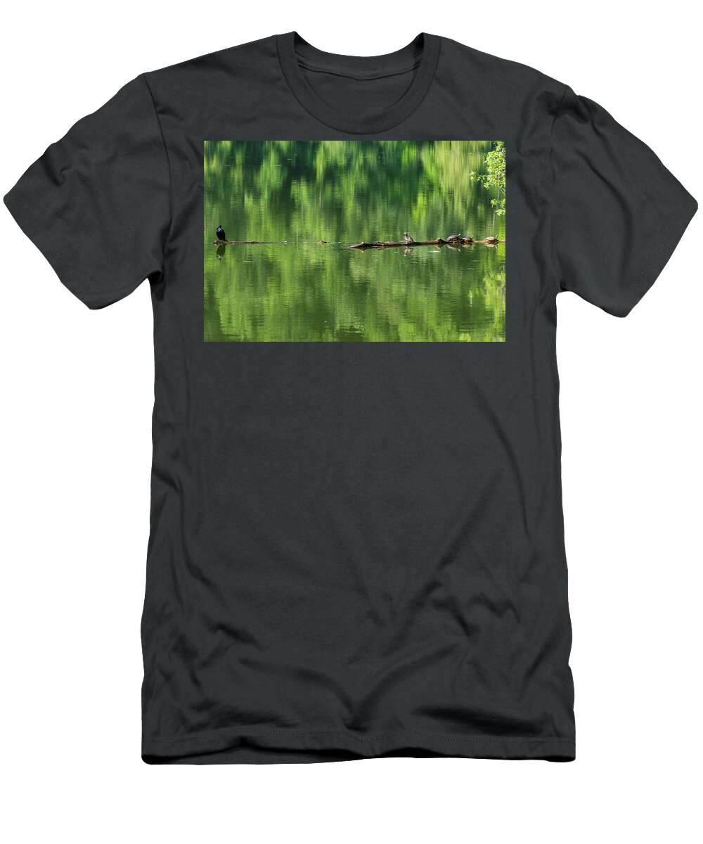 Lake T-Shirt featuring the photograph Lake Wildlife by David Beechum